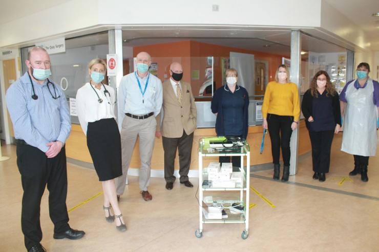 North Wales Freemasons donate ECG machine to The Quay Surgery in the Quay Health Centre